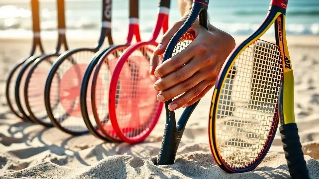 A importância do peso da raquete em seus jogos