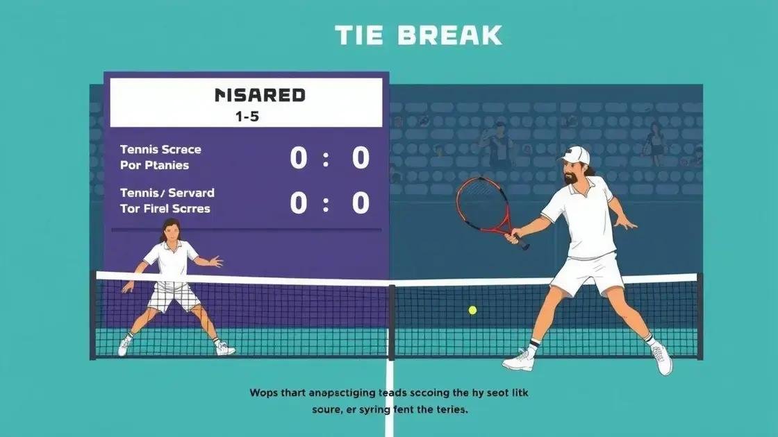 Como funciona o sistema de pontuação do tie break Como funciona o sistema de pontuação do tie break