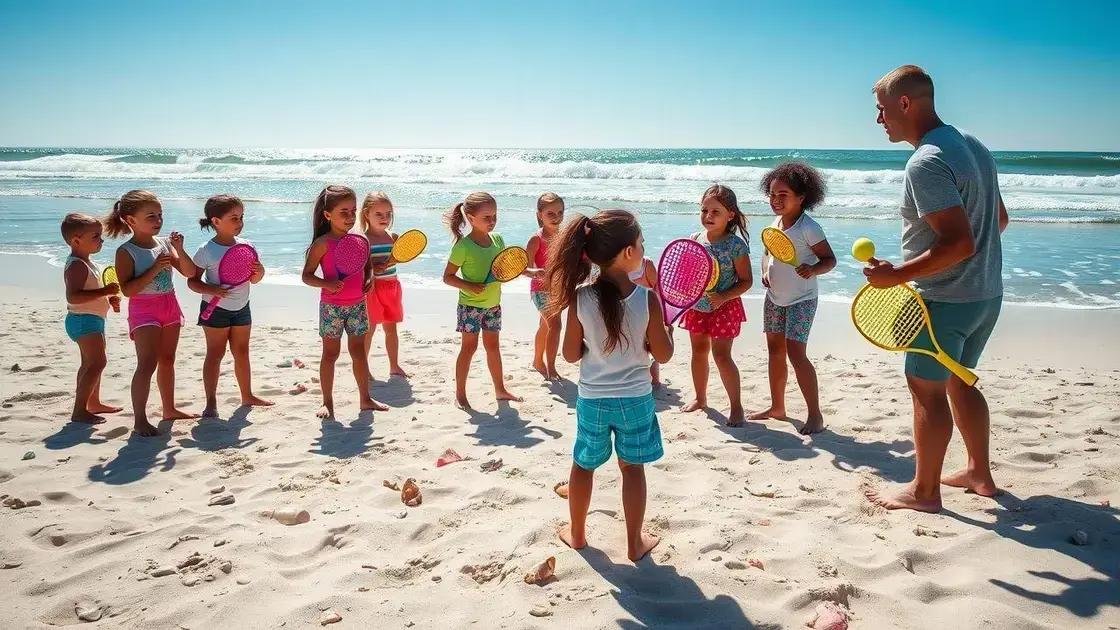 Como iniciar no beach tennis infantil