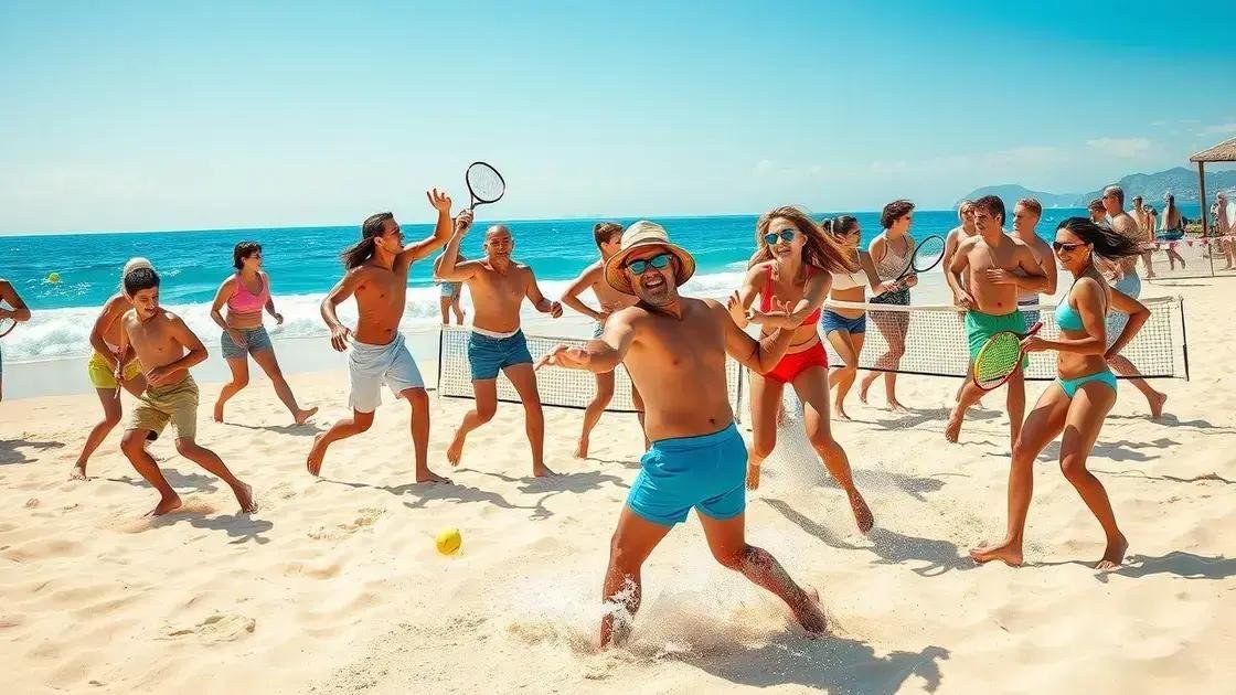 Diferentes variantes do beach tennis