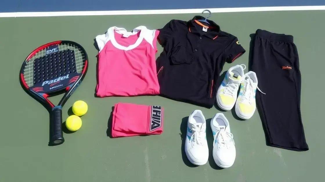 Equipamentos necessários para jogar padel Equipamentos necessários para jogar padel