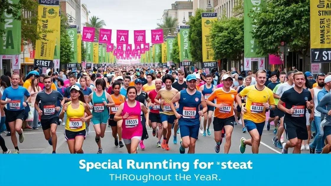 Eventos especiais e maratonas ao longo do ano Eventos especiais e maratonas ao longo do ano