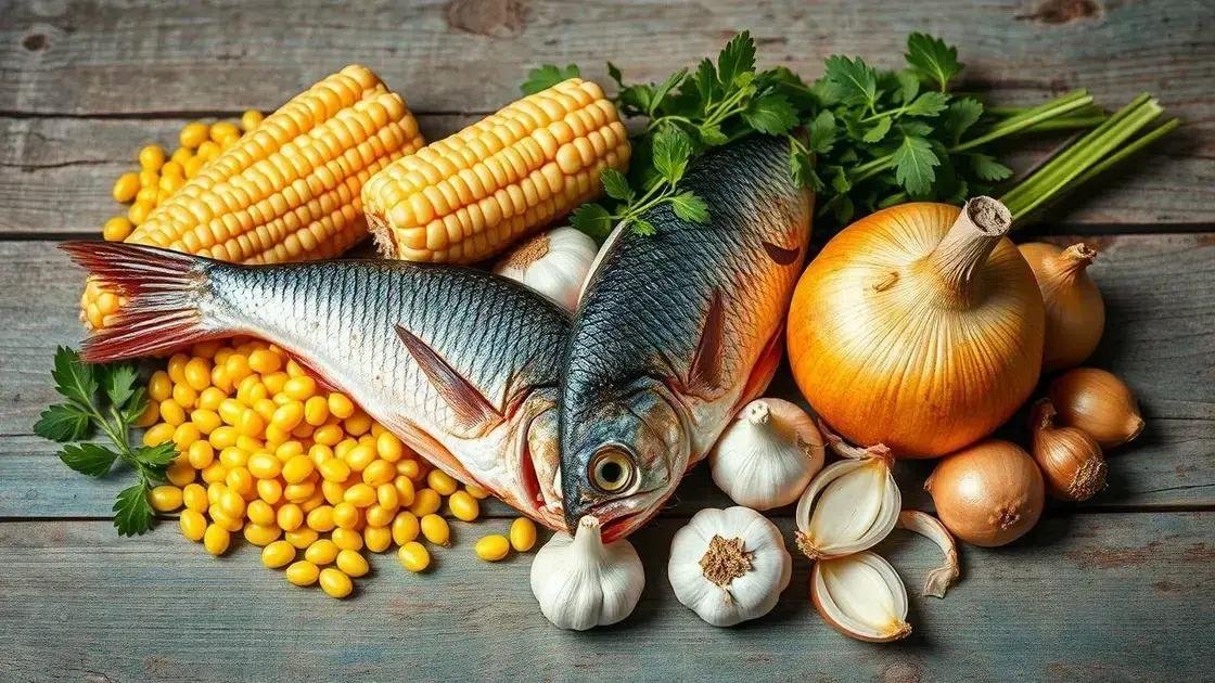 Ingredientes essenciais para o prato Ingredientes essenciais para o prato