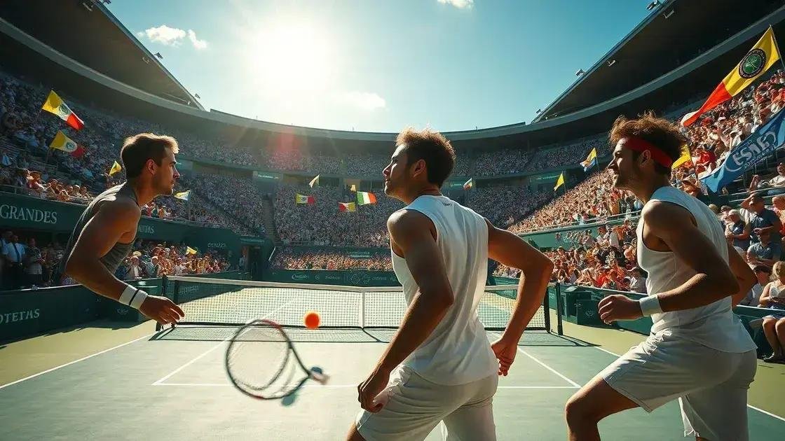 Principais jogos de tênis para acompanhar